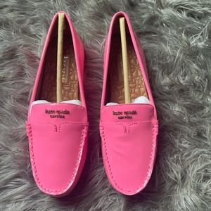 NWT Kate Spade Neon Pink Loafers